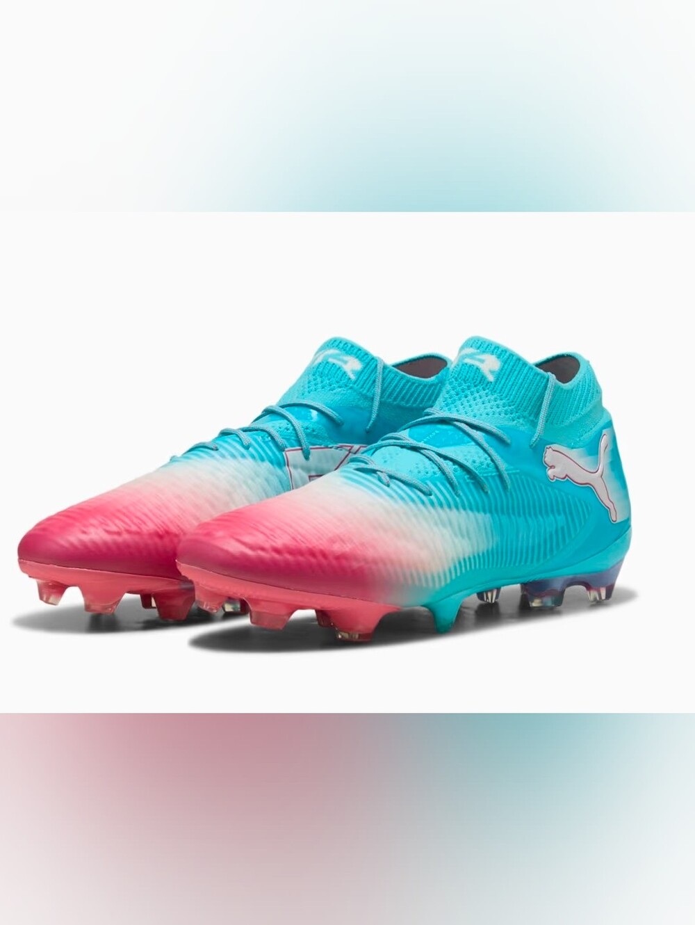 NWOB FUTURE 8 ULTIMATE RECHARGE Men's Firm Ground Soccer Cleats US 14 Blue Pink